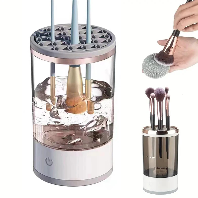 Beauty Makeup Background - Automatic Electric Makeup Brush Cleaner USB