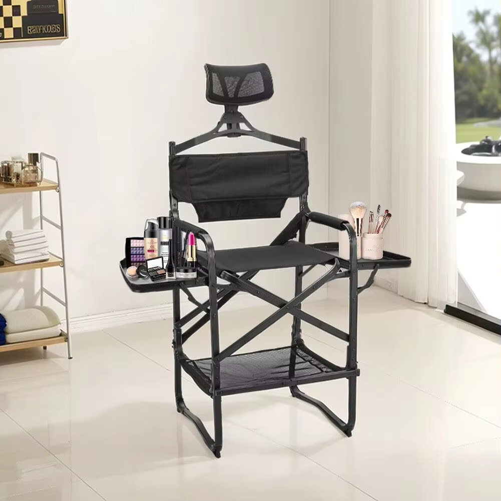 Beauty Makeup Table - Tall Directors Chair Heavy Duty Bar