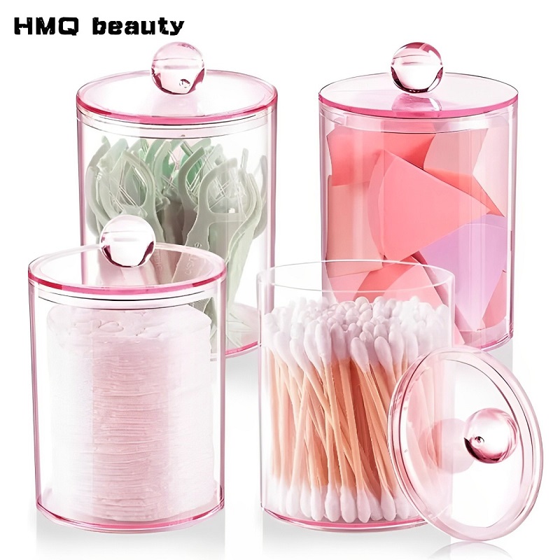Beauty Makeup Box - Transparent Cotton Swab Storage Box Portable