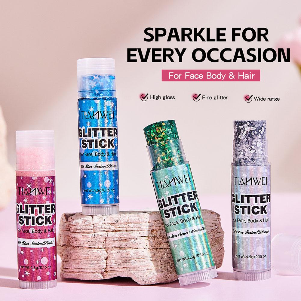 Body Shimmer Lotion - Body Glitter Stick Face Hair Glitter