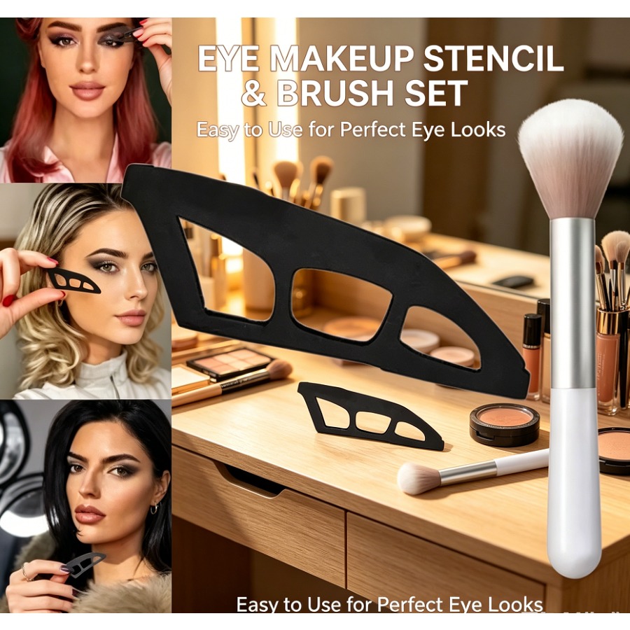 Beauty Makeup Background - 2-piece Set Female Eye Shadow Tool-Eyeshadow