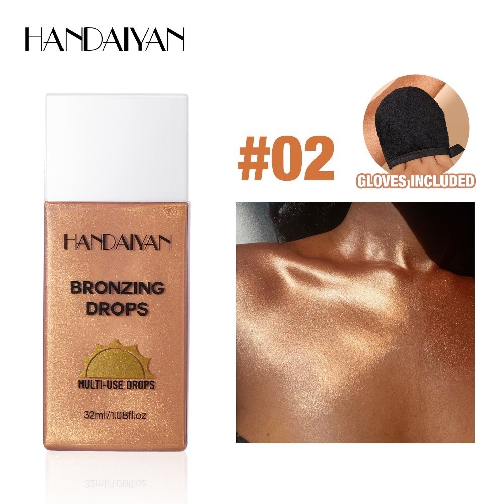 Body Shimmer Lotion - Pearlescent Shine Bronzer Liquid Tanning Cream