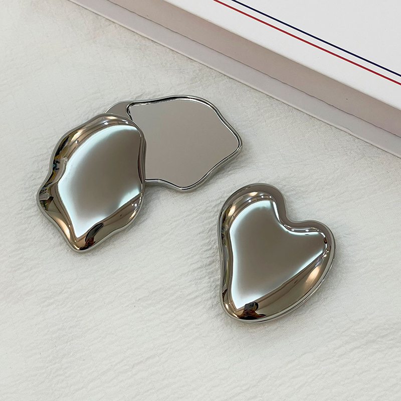 1PC Heart Shape Makeup Mirror  - Beauty Makeup For Girl ulasan dan harga