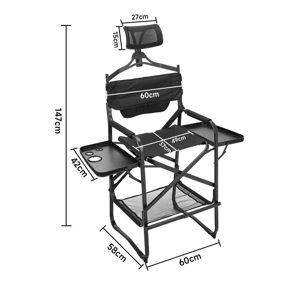 Tall Directors Chair Heavy Dut - Beauty Makeup Table ulasan dan harga