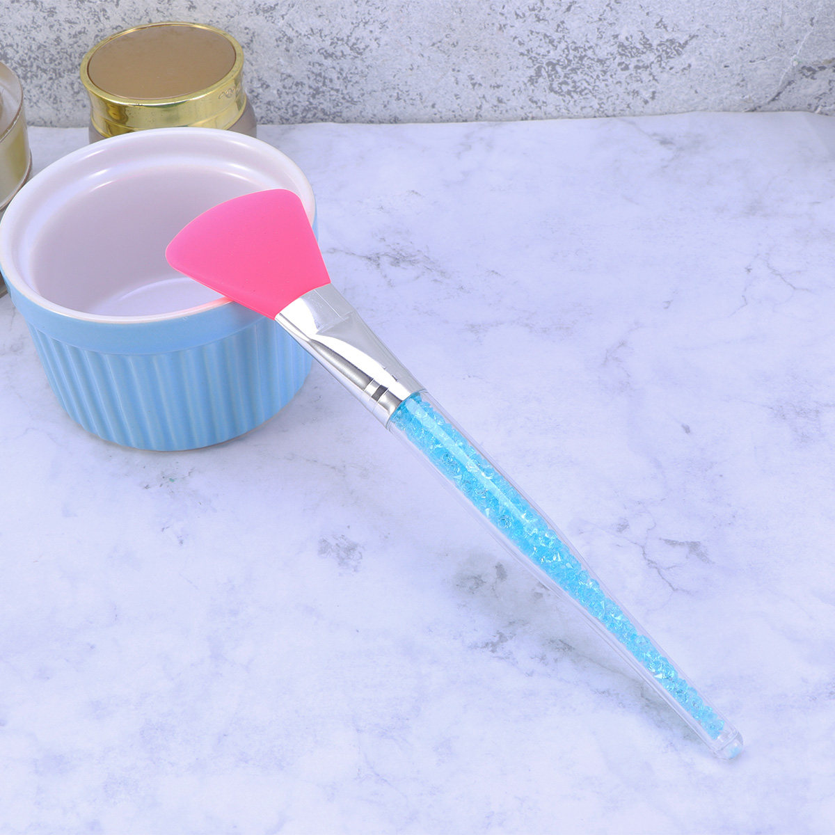 Silicone Face Mask Brush Blue  - Beauty Makeup Brushes ulasan dan harga