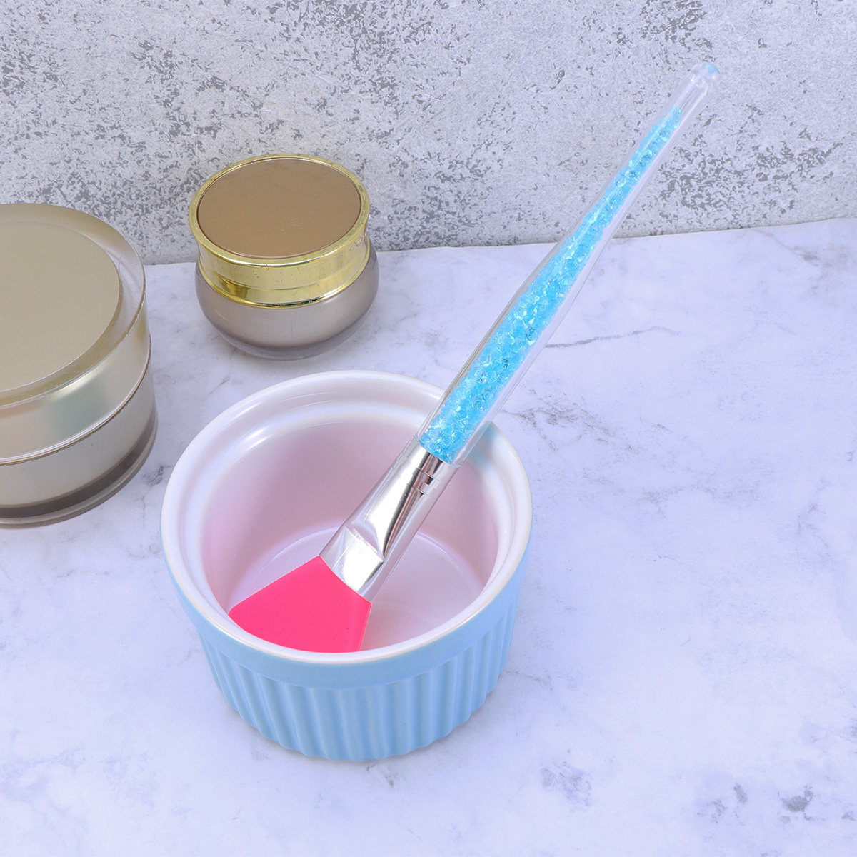Silicone Face Mask Brush Blue  - Beauty Makeup Brushes ulasan dan harga