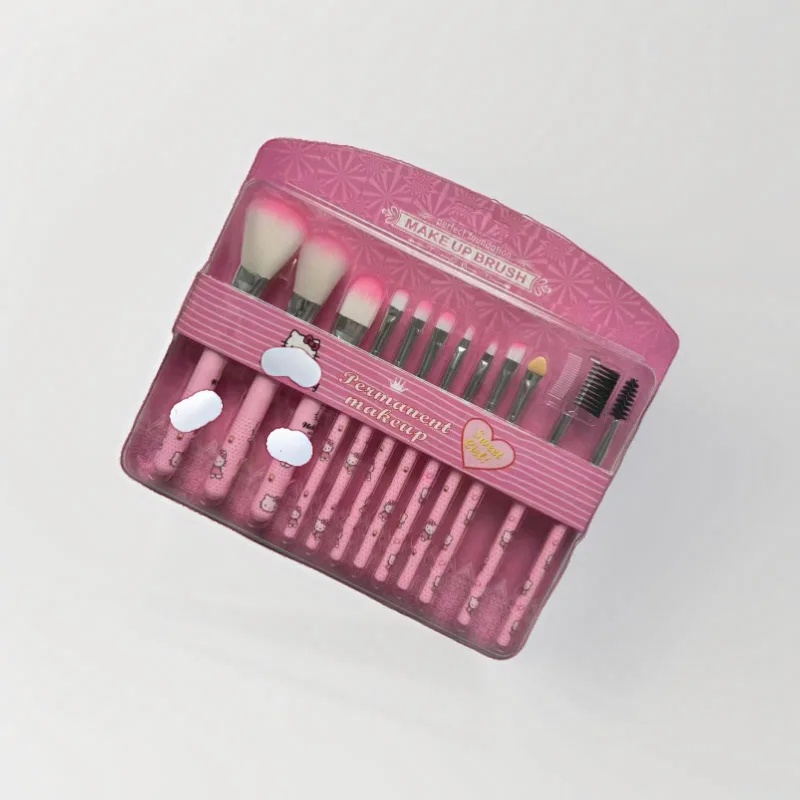 Hello Kitty 12-piece Makeup Br - Beauty Makeup Background ulasan dan harga