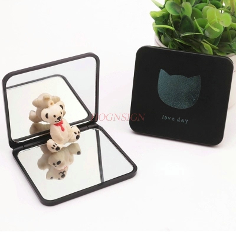 Small Mirror Portable Double S - Beauty Love Makeup ulasan dan harga