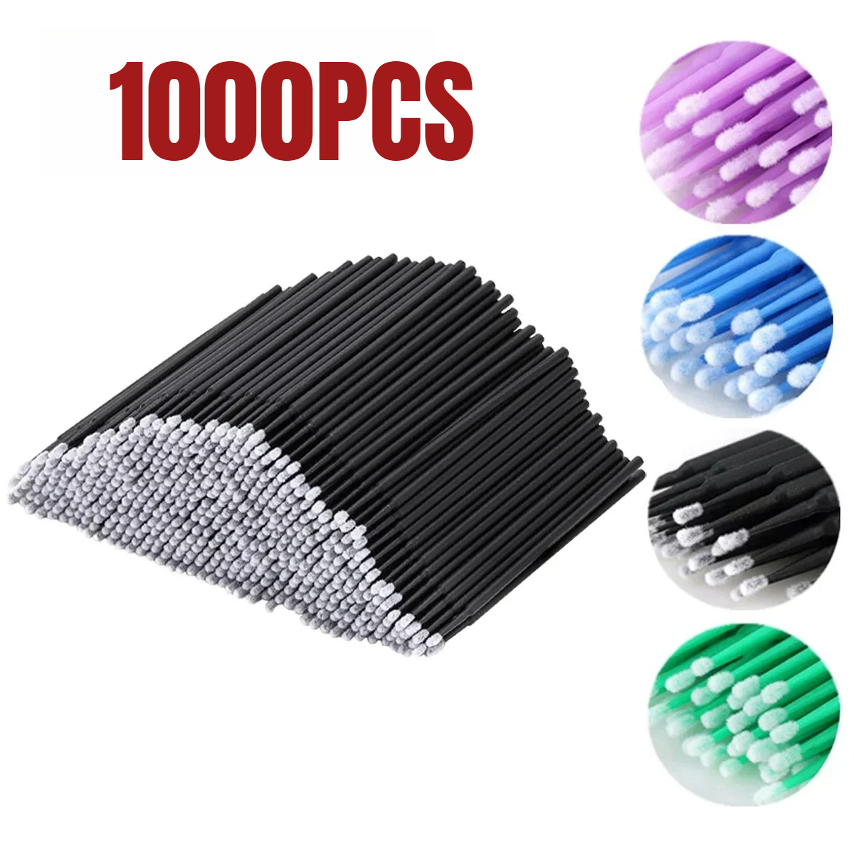 1000/500PCS Eyelash Cleaning B - Beauty Makeup Brushes ulasan dan harga