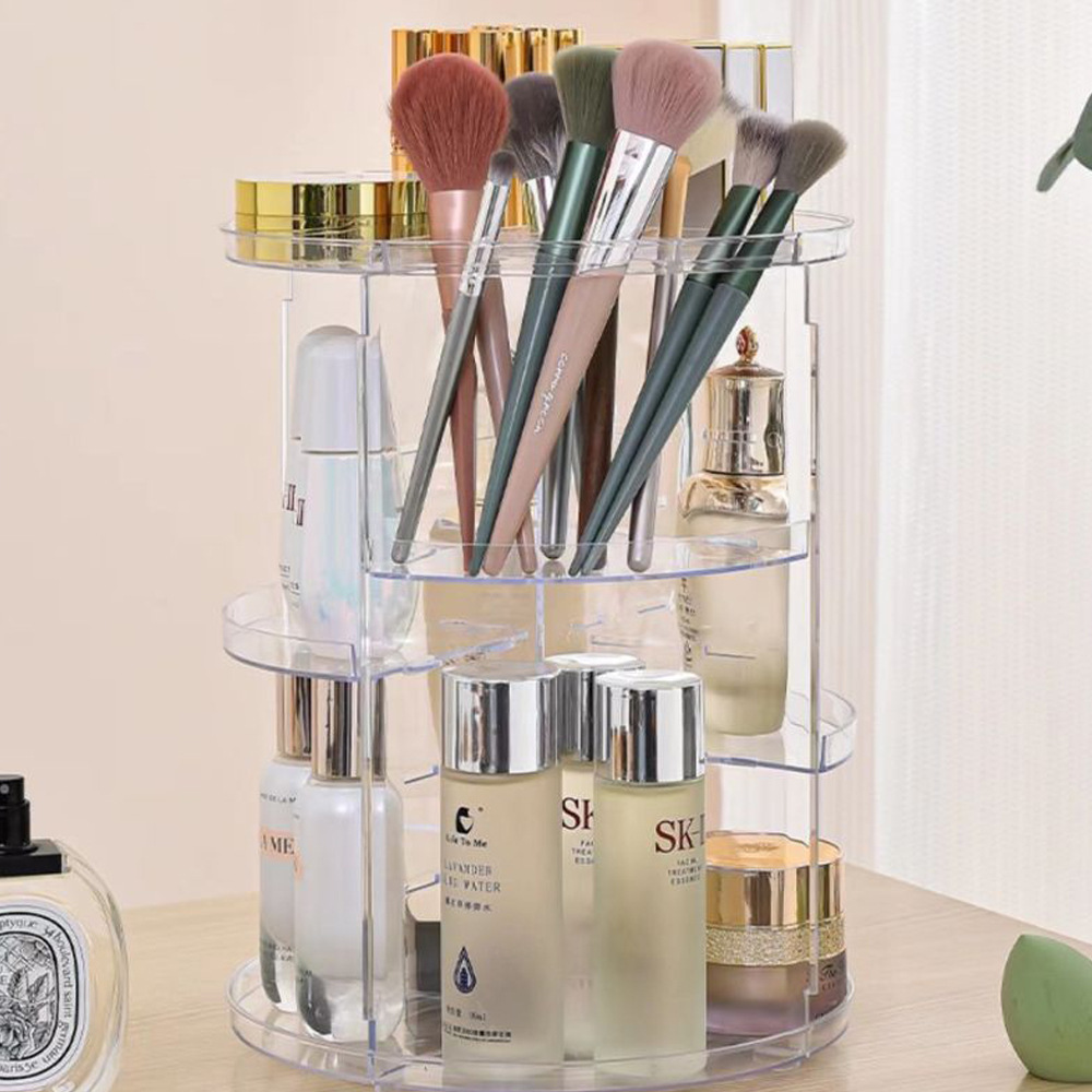 360-Degree Rotating Cosmetic S - Beauty Makeup Table ulasan dan harga