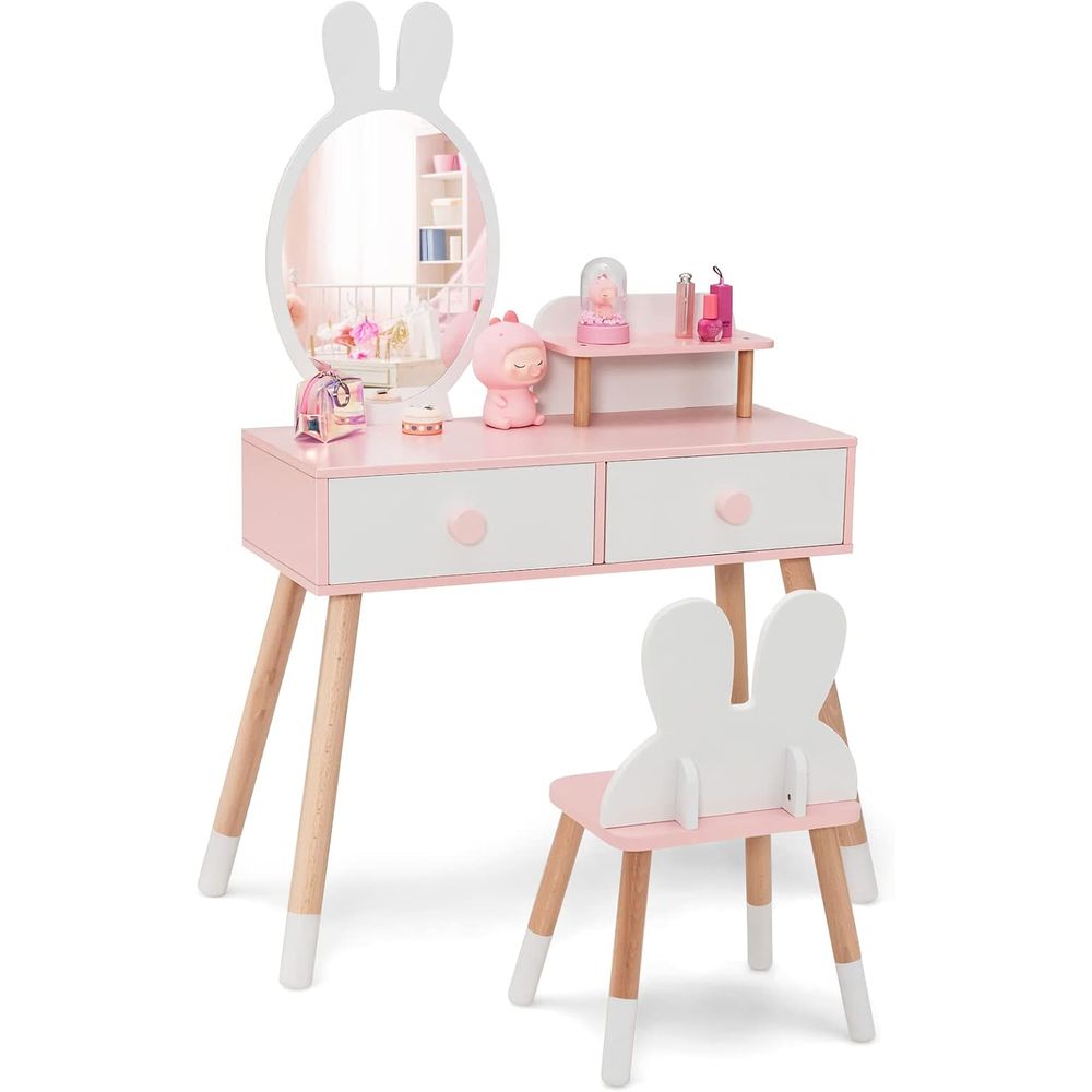 EY Kids Vanity, Rabbit Themed  - Beauty Makeup Table ulasan dan harga