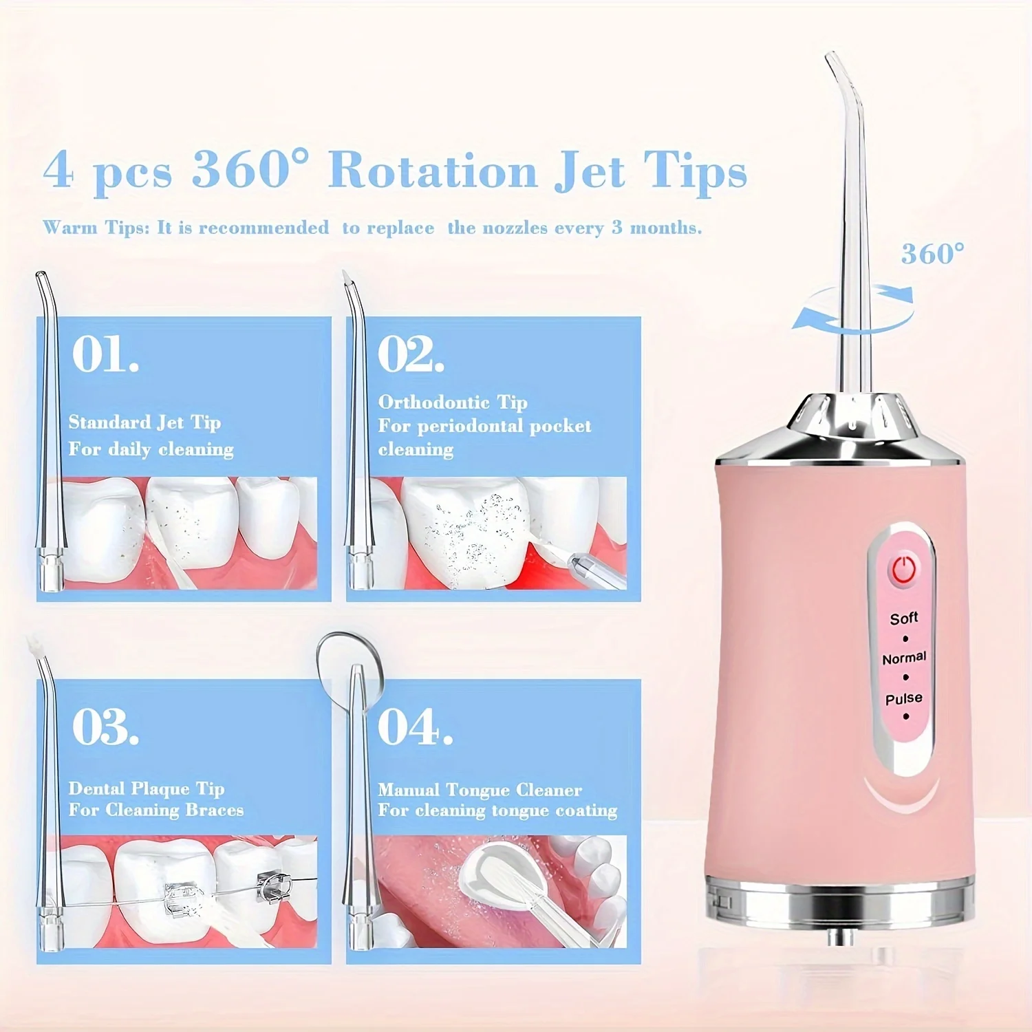 8Pack GentleCare Water Flosser - Micellar Water Cleanser ulasan dan harga