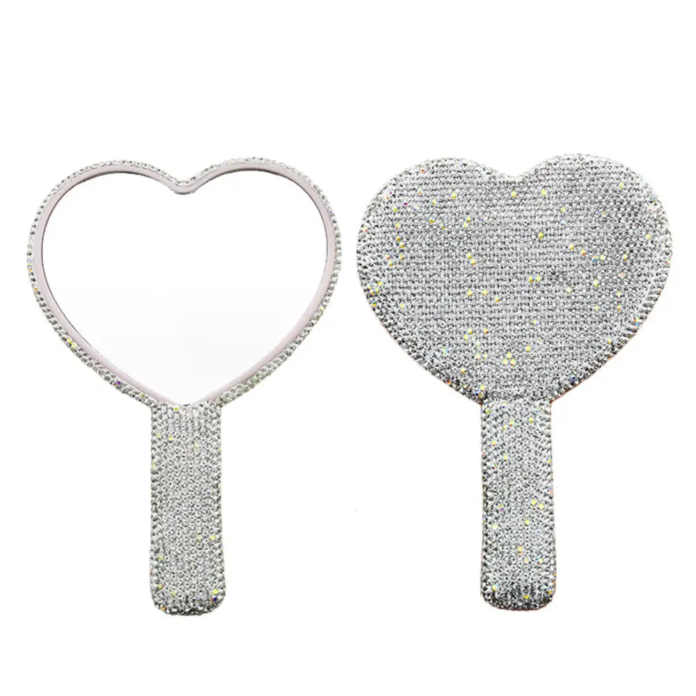 Diamond Handheld Makeup Mirror - Beauty Love Makeup ulasan dan harga
