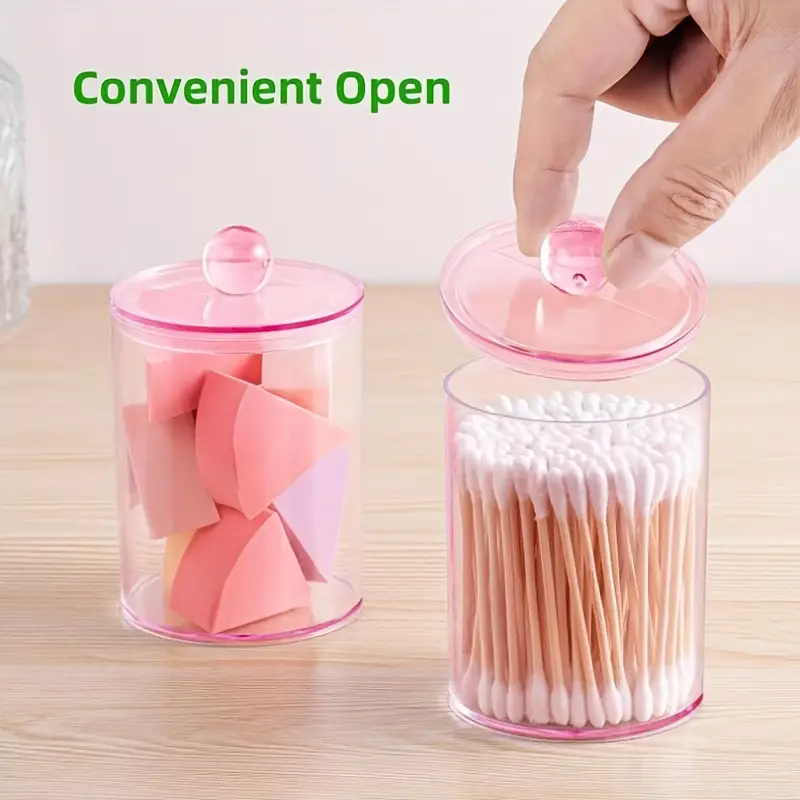 Transparent Cotton Swab Storag - Beauty Makeup Box ulasan dan harga