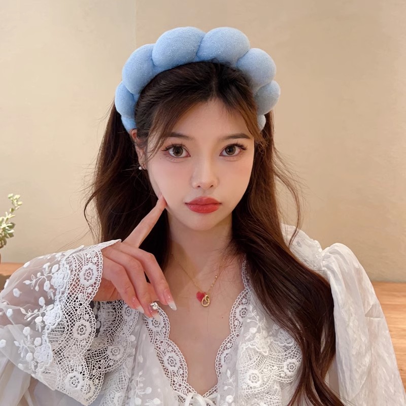 Retro Puffy Hair Band Sponge H - Beauty Makeup For Girl ulasan dan harga