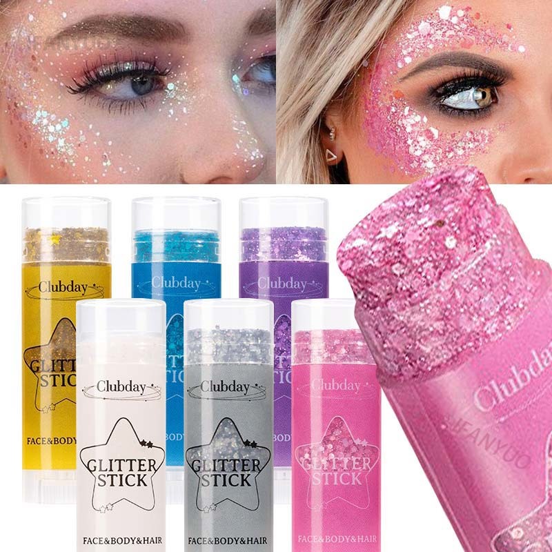 Body Sequins Glitter Gel Stick - Body Shimmer Lotion ulasan dan harga