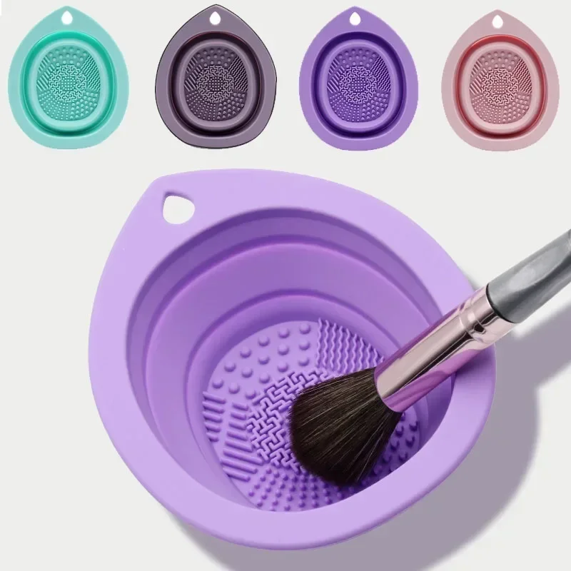 Foldable silicone cleaning bow - Beauty Makeup Brushes ulasan dan harga
