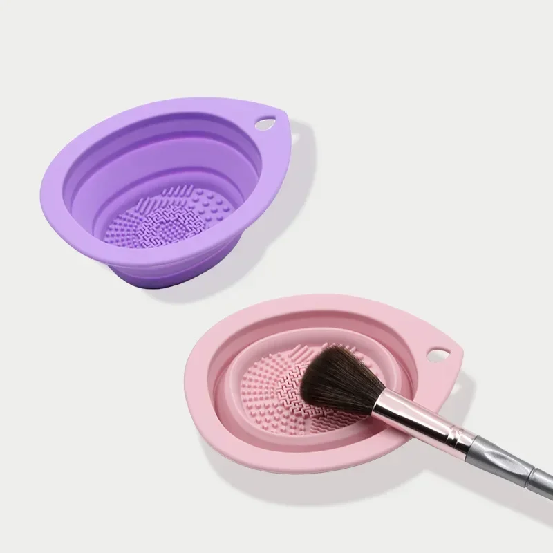 Foldable silicone cleaning bow - Beauty Makeup Brushes ulasan dan harga