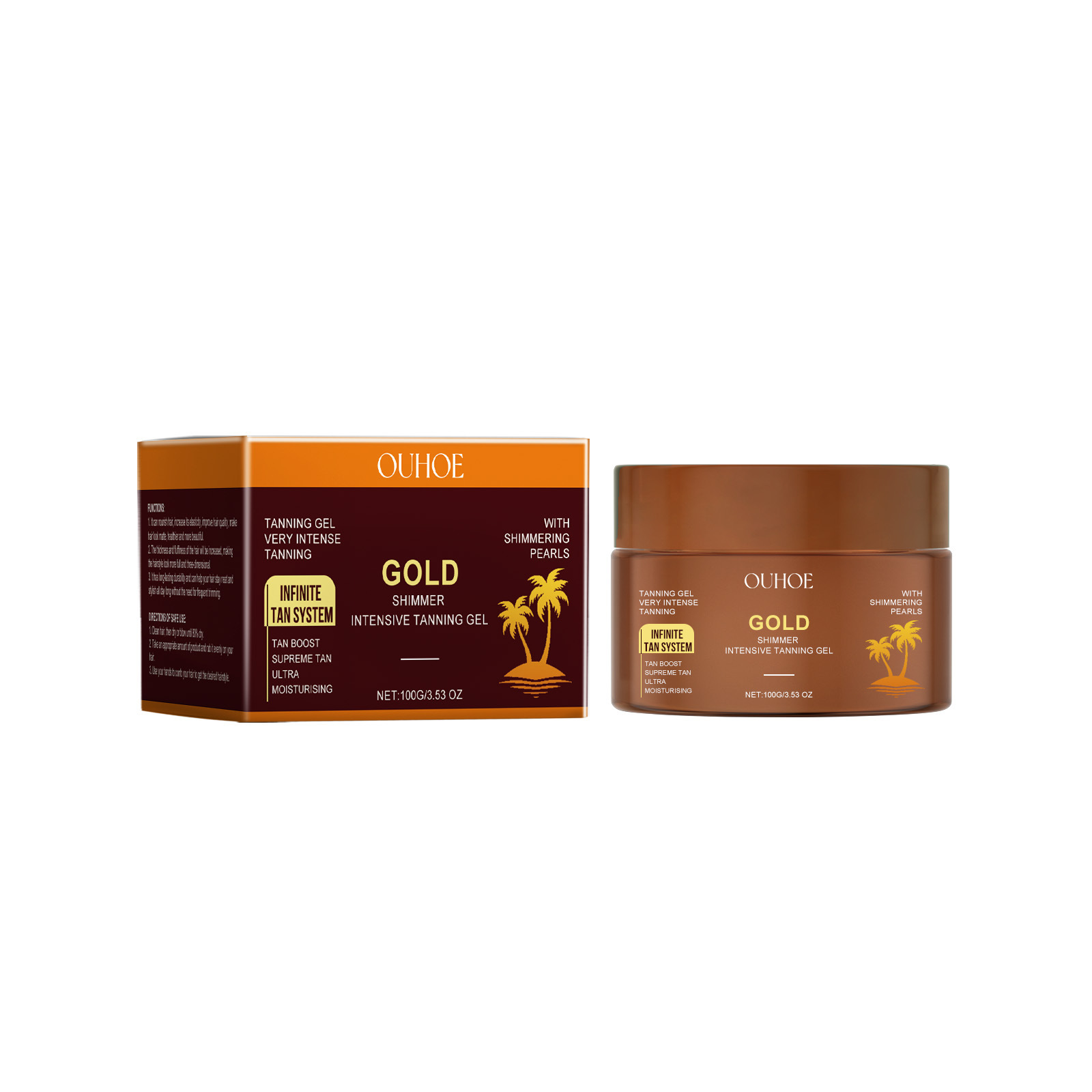 Tanning Accelerator Cream Bron - Body Shimmer Lotion ulasan dan harga