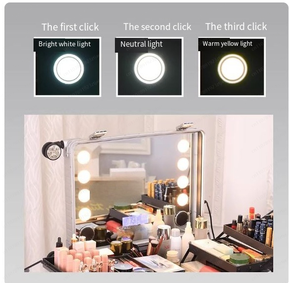 22 inch Trolley Suitcase LED L - Beauty Makeup Table ulasan dan harga