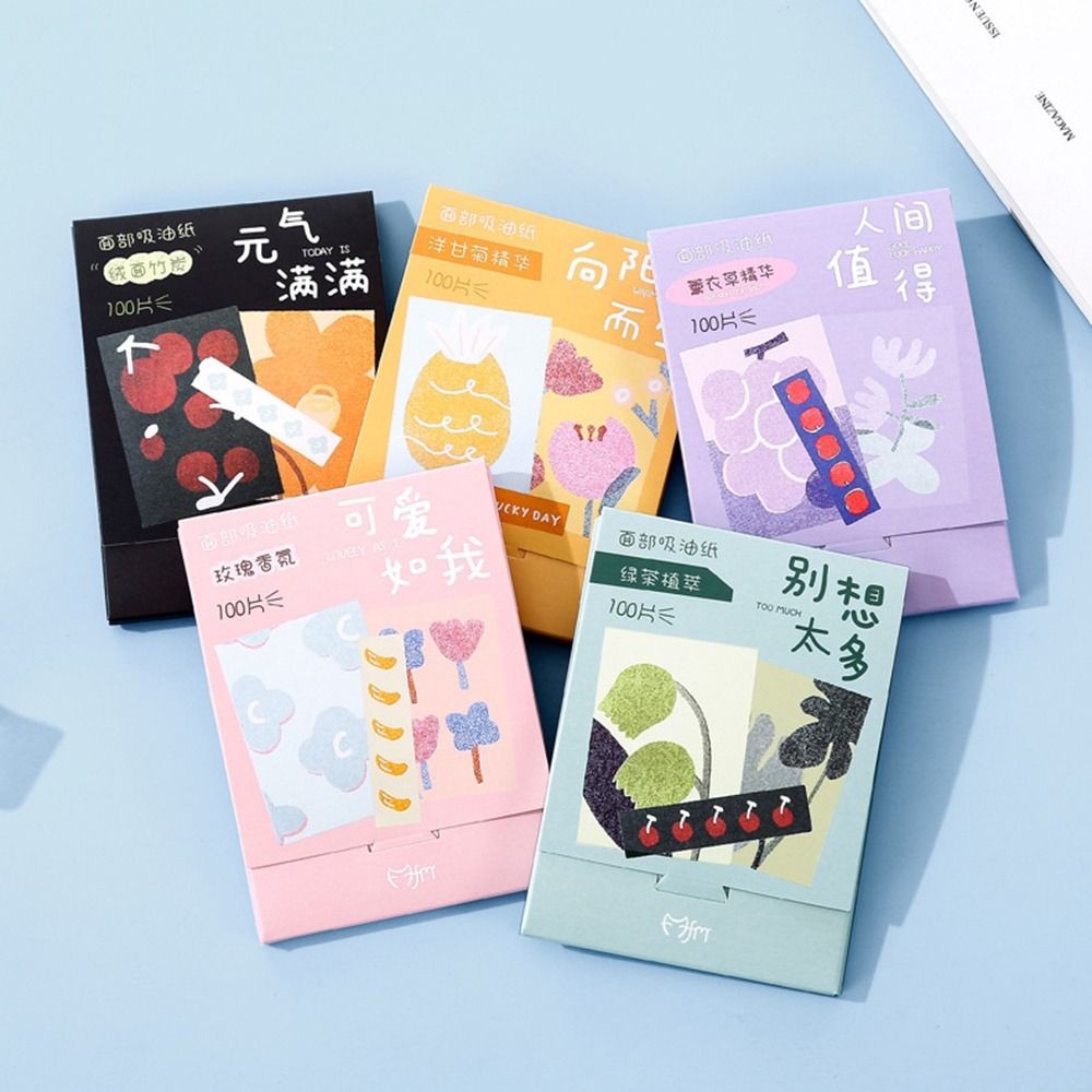 100Pcs Oil Removal Face Oil Bl - Kiss Beauty Makeup Remover ulasan dan harga