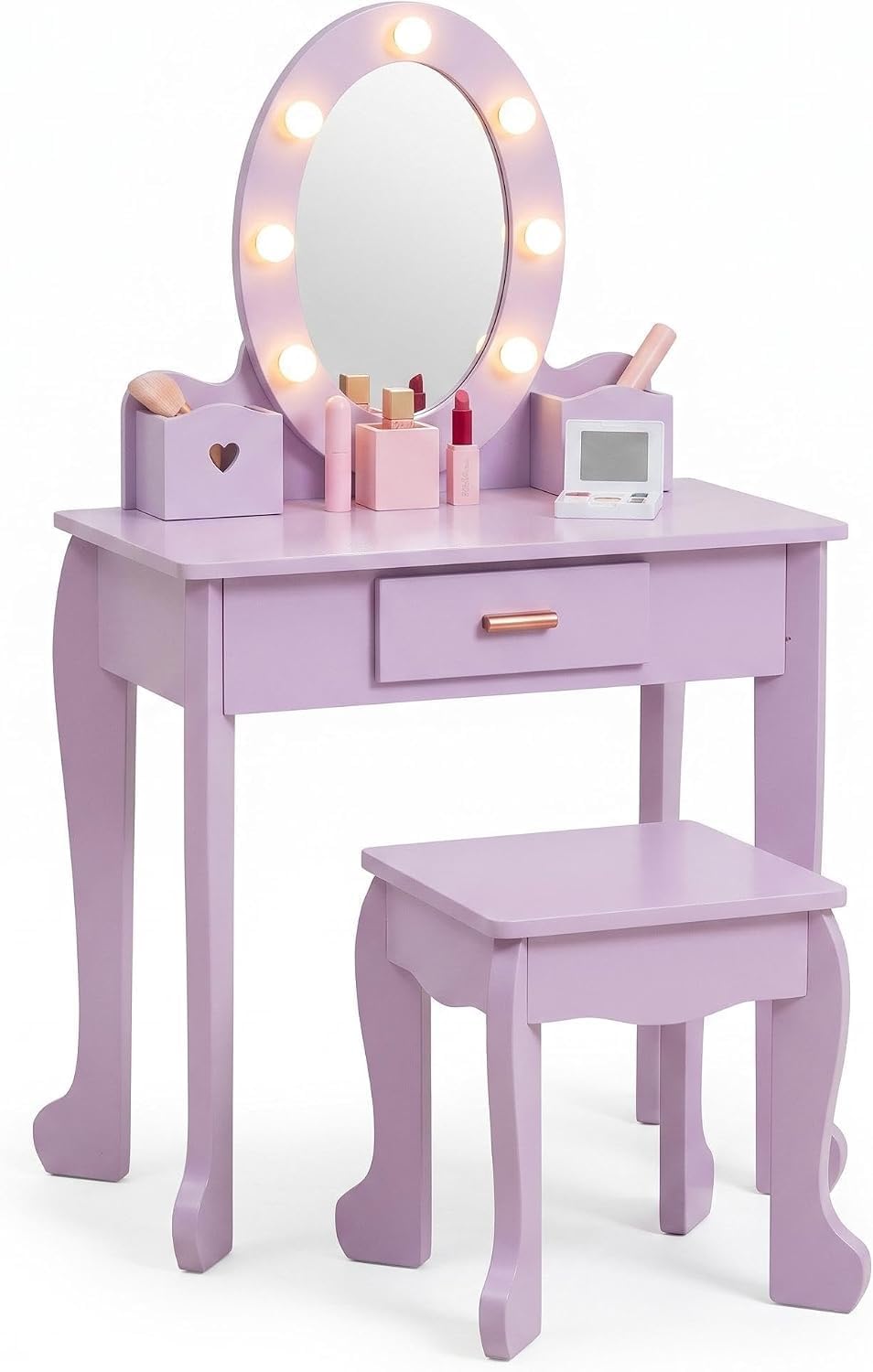 Kids Dressing Table and Stool  - Beauty Makeup Table ulasan dan harga