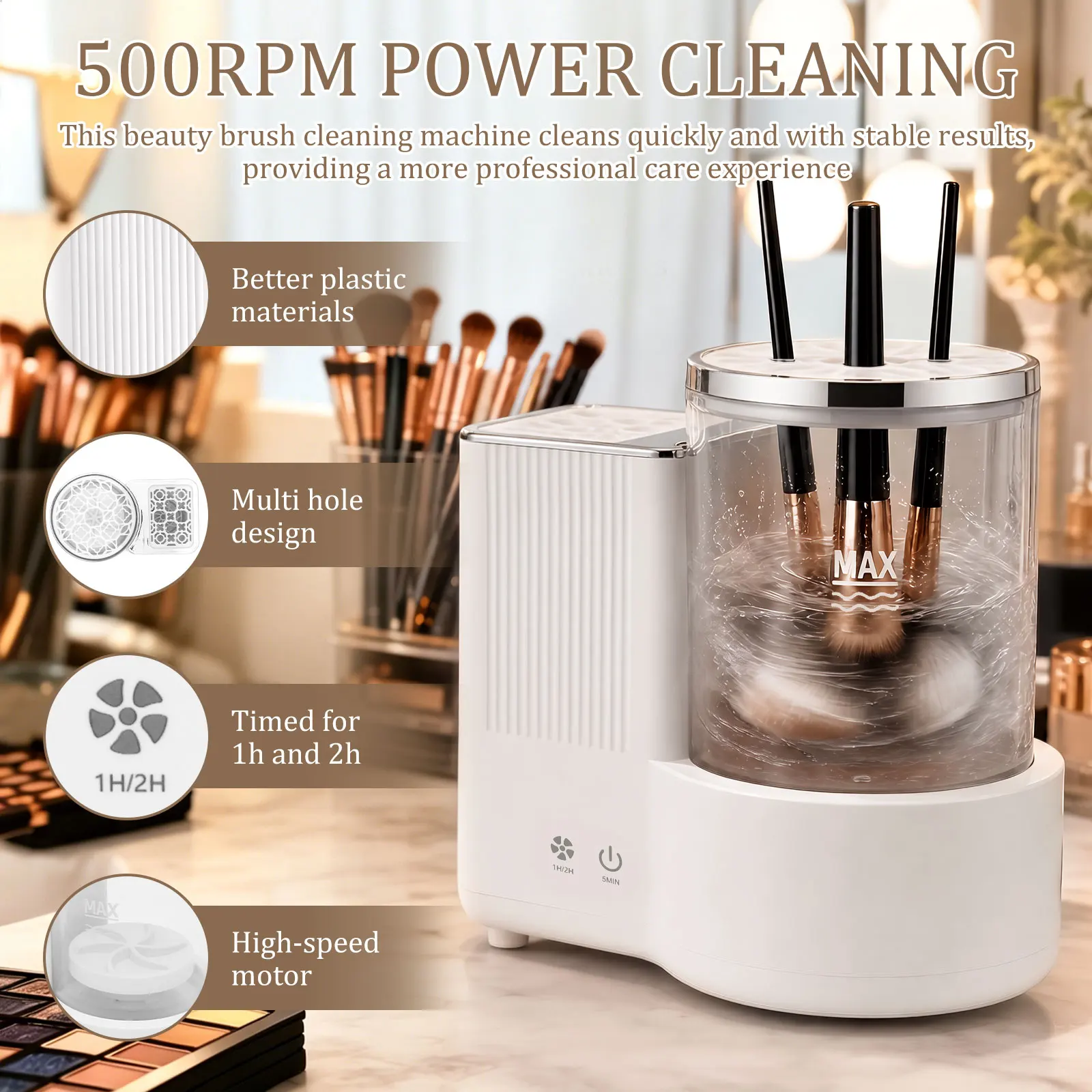 3 IN 1 Electric Makeup Brush C - Beauty Makeup Brushes ulasan dan harga