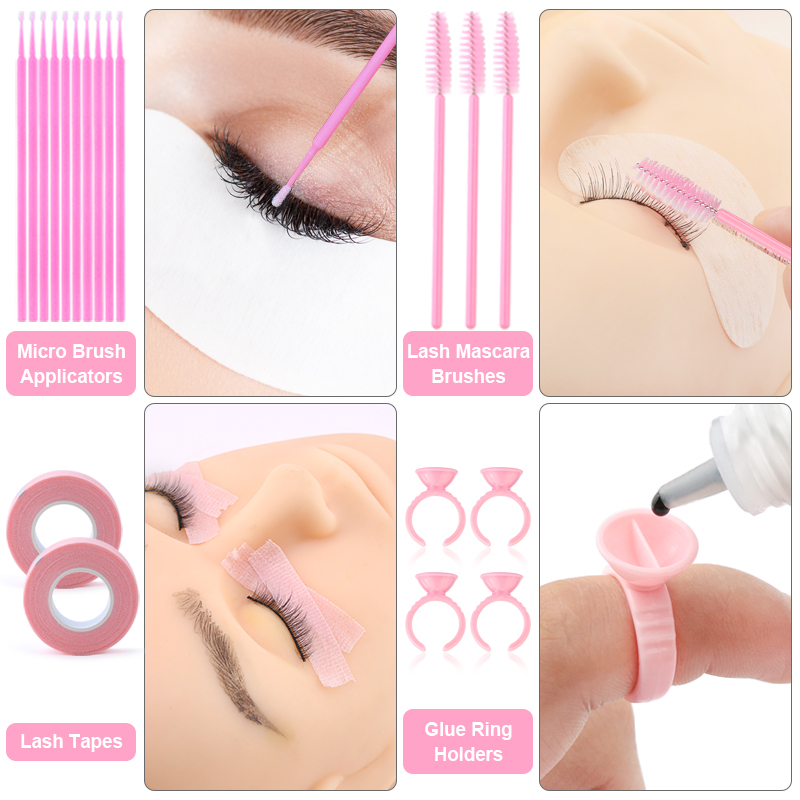 268PCS Eyelash Extensions Brus - Beauty Makeup Background ulasan dan harga
