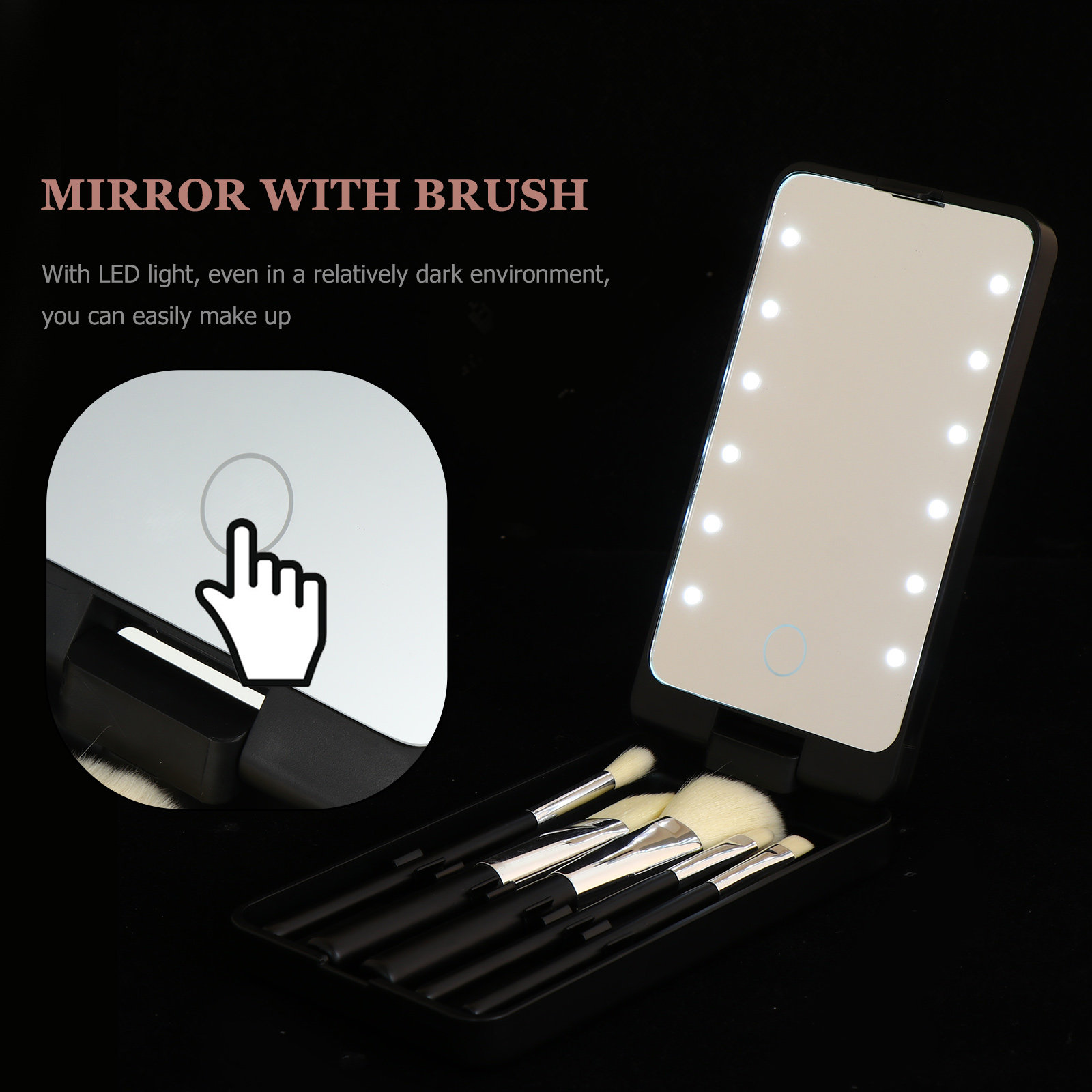 5Pcs LED Light Makeup Mirror S - Beauty Makeup Hd ulasan dan harga