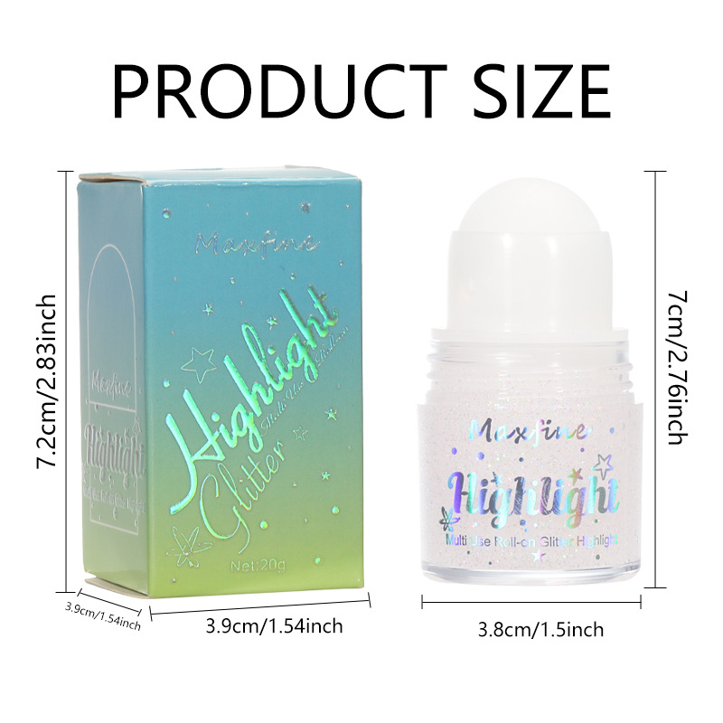 Roll-on Glitter Highlight Mult - Body Shimmer Lotion ulasan dan harga