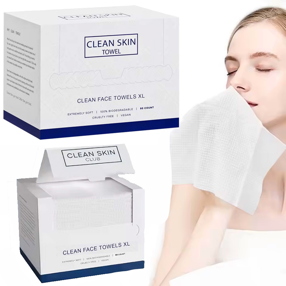 50Pcs/Box Disposable Face Towe - Kiss Beauty Makeup Remover ulasan dan harga