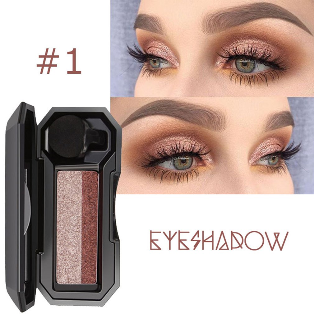 DNM Double Color Lazy Eyeshado - Eyeshadow Glitter Pigment ulasan dan harga