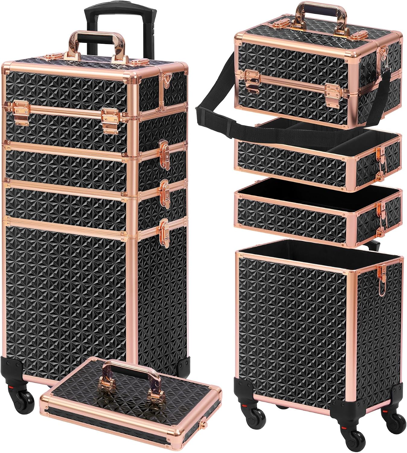 Rolling Makeup Case Makeup Tra - Beauty Makeup Case ulasan dan harga