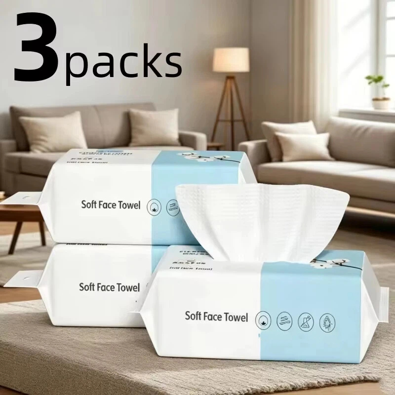 Thick Disposable Facial Towels - Kiss Beauty Makeup Remover ulasan dan harga
