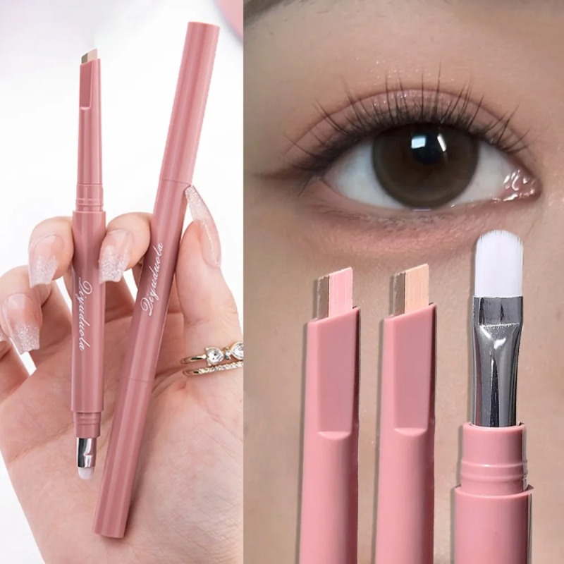 Korean 2in1 Lying Silkworm Pen - Eyeshadow Glitter Pigment ulasan dan harga
