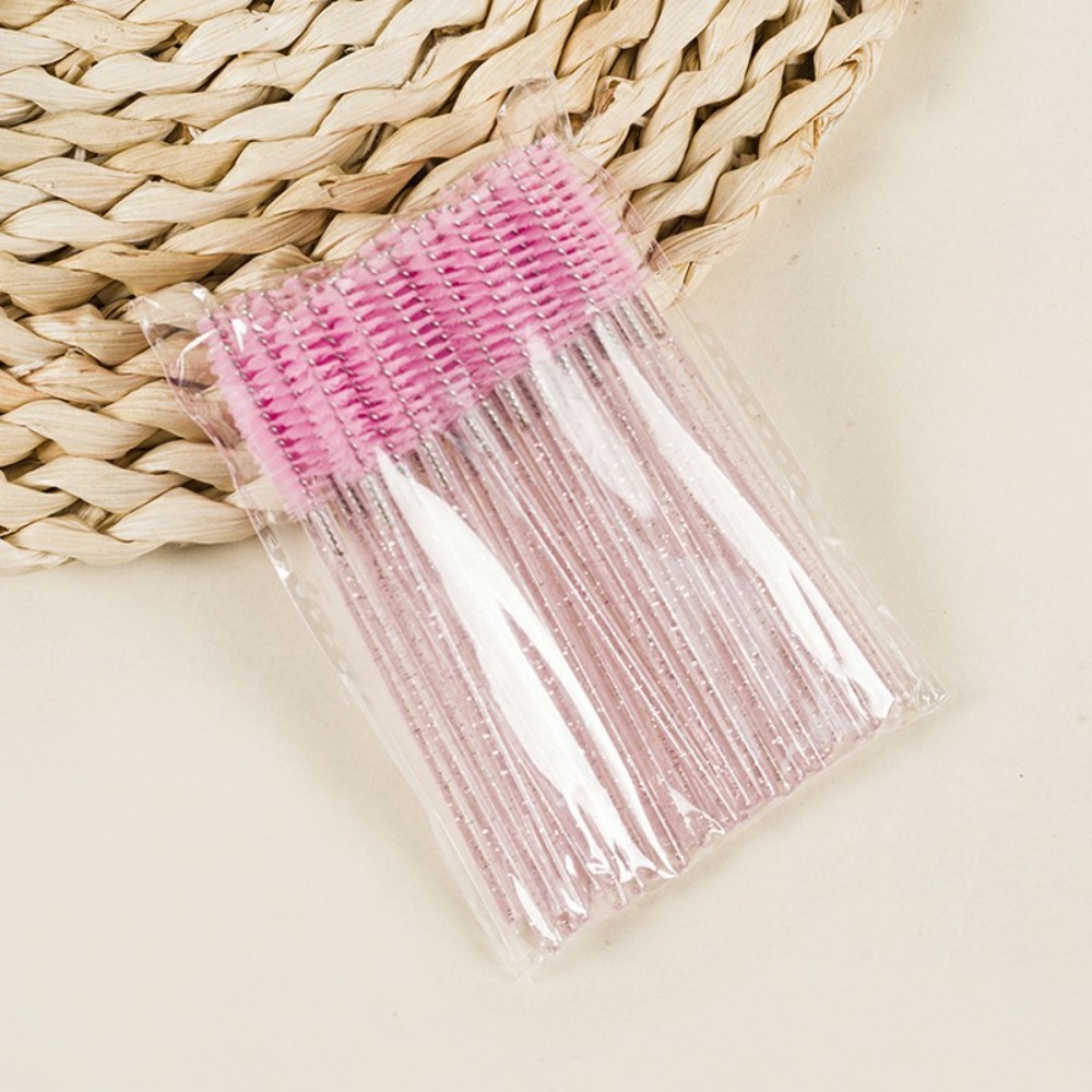 50-100PCS Crystal Eyelash Brus - Beauty Makeup Background ulasan dan harga