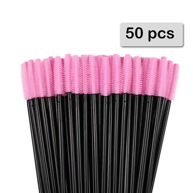 50pcs Silicone Mascara Wands A - Beauty Makeup Background ulasan dan harga