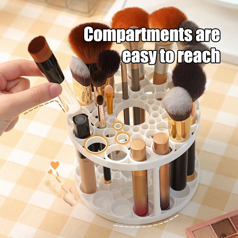 45 Hole Makeup Brush Storage R - Beauty Makeup Box ulasan dan harga