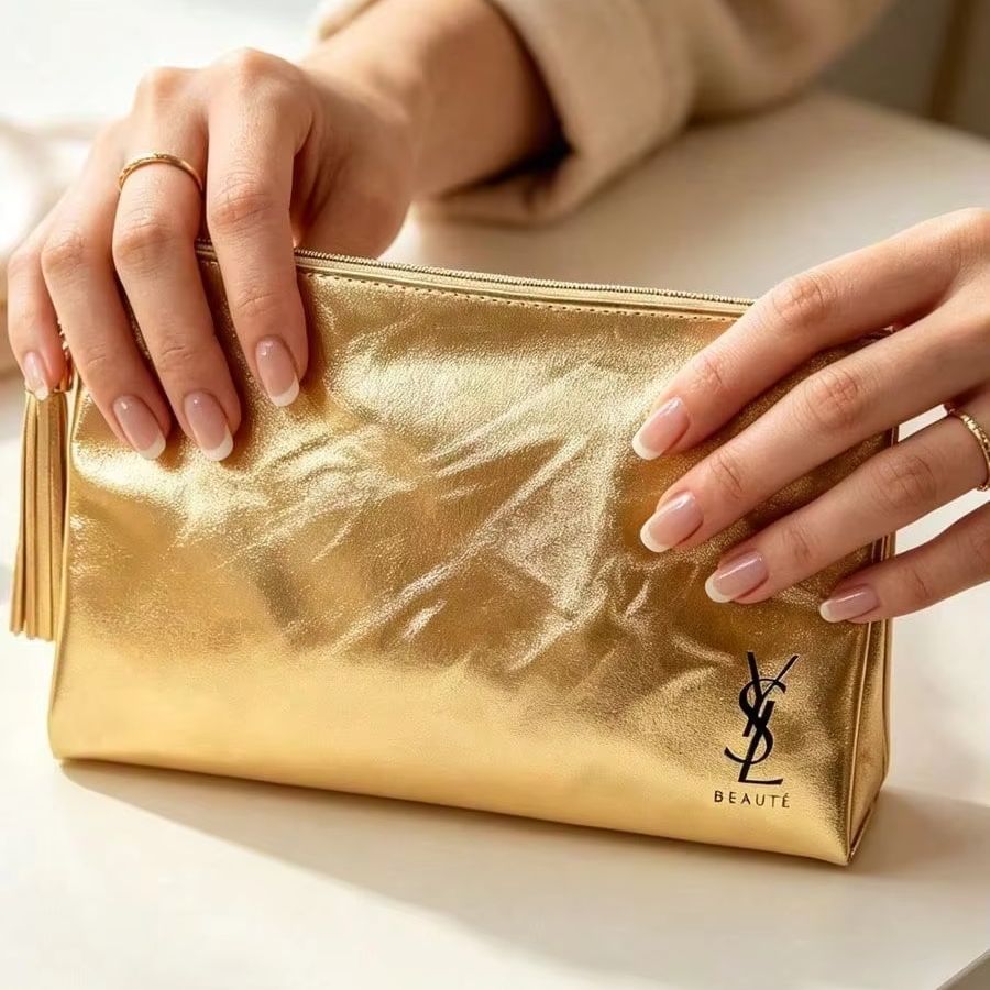 YSL Beaute Metallic Gold Zippe - Ysl Beauty Makeup ulasan dan harga